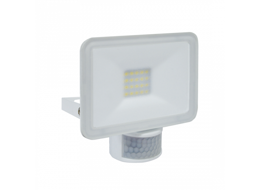 Maand media Bevestigen Design LED Buitenlamp met Bewegingsmelder 10 Watt - Wit (LF5010P) ELRO